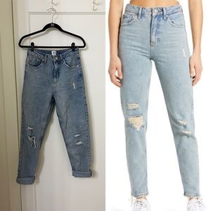 BDG Urban Outfitters Destroyed High Waist Straight Leg Mom Jeans size 27
